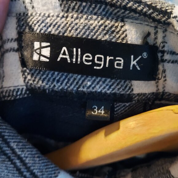 Men Flannel Shirt Long Sleeves Check Print Button Up - Picture 6 of 6